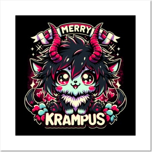 Kawaii Krampus Men Women Kids Merry Krampus Ugly Christmas Posters and Art